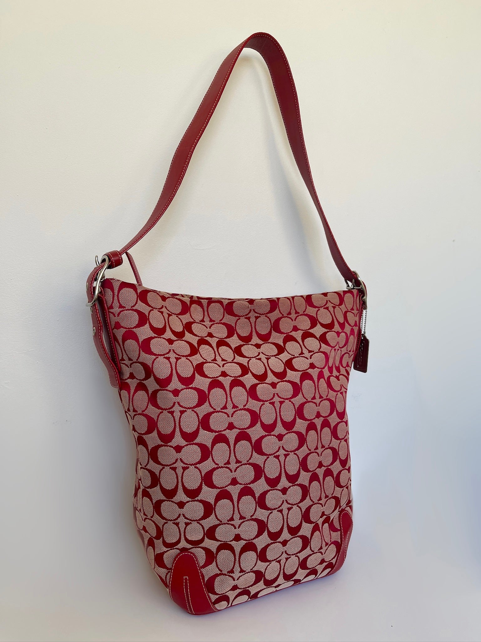 Coach signature XL hobo shoulder bag.