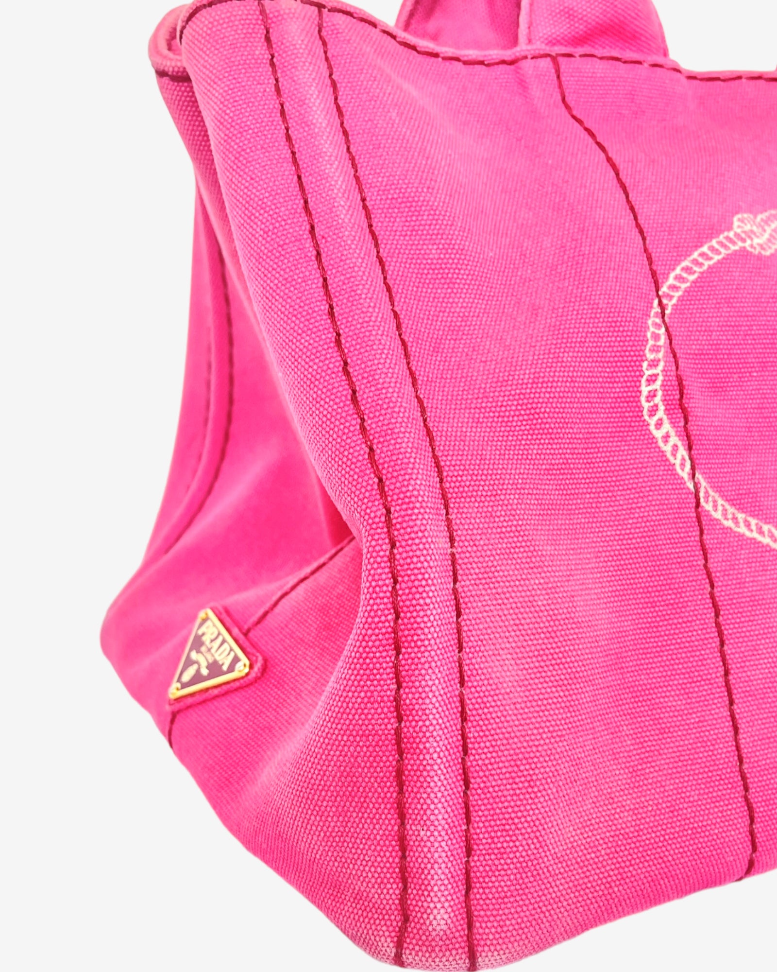 Prada Canapa large tote bag - Pink