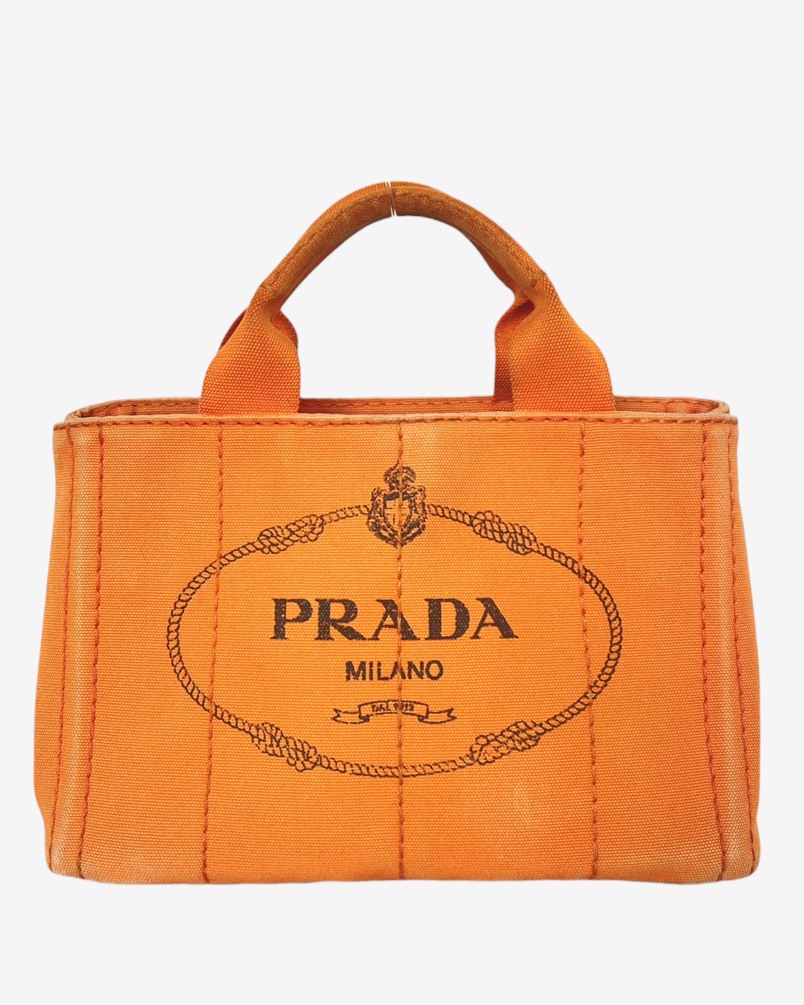 Prada Canapa bag - small orange tote